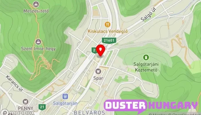 térkép Nógrád Megyei Hírlap szerkesztőség Vállalati iroda ban Salgótarján