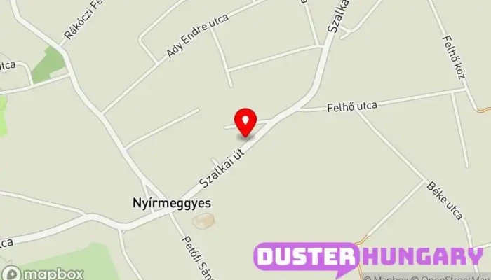 térkép NY1GARAGE Autószervíz Autójavító, Karosszérialakatos ban Nyírmeggyes
