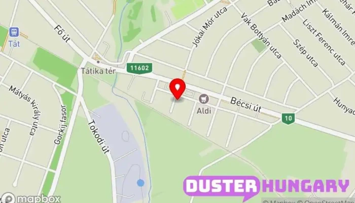 térkép Nyers László - Karosszérialakatos Mester Autójavító ban Tát