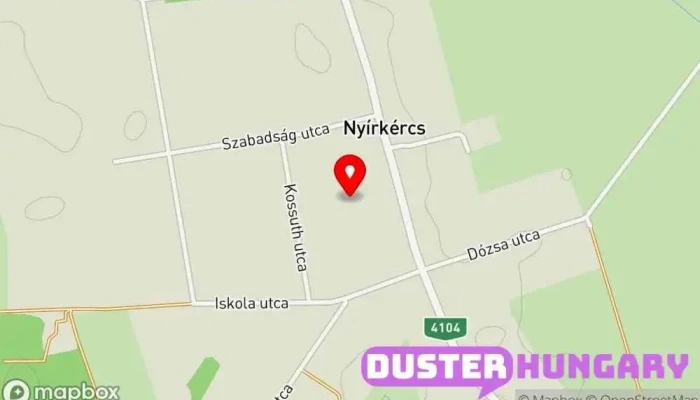 térkép Nyírkércs  ban Nyírkércs