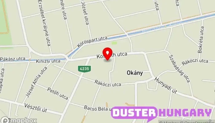 térkép Okány  ban Okány