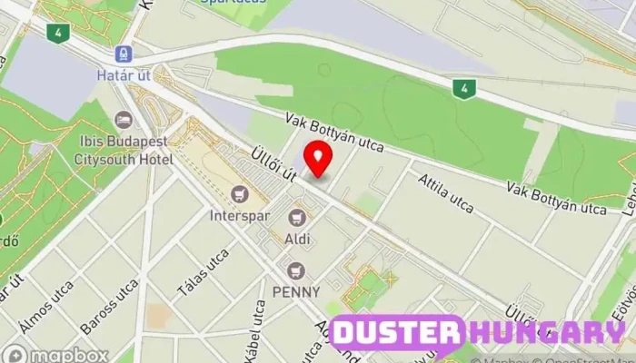 térkép Opánszky Árnyékolástechnika Redőnyáruház ban Budapest