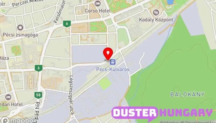 térkép P-Rombusz Karosszéria- és Alkatrészfelújító Ipari Kft. Autójavító ban Pécs