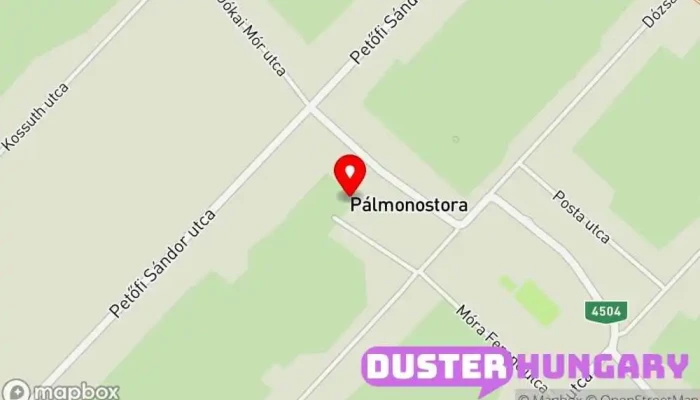 térkép Pálmonostora  ban Pálmonostora