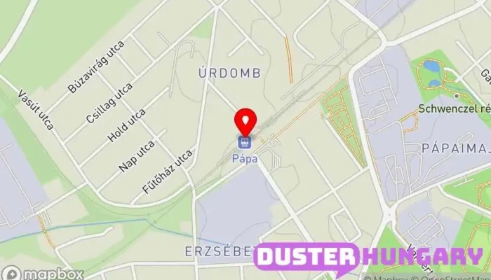 térkép Pápa Vasútállomás ban Pápa