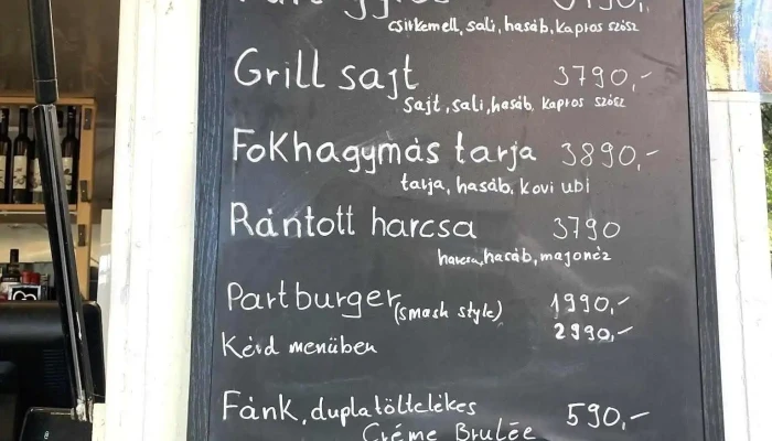 Part Dunabogdany   Bufe Hajotarolas Menu - Dunabogdány