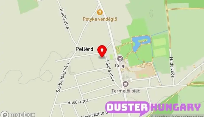 térkép Pellérd  ban Pellérd