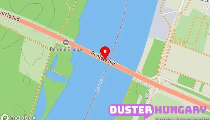 térkép Pentele híd Híd, Turistalátványosság ban Apostag