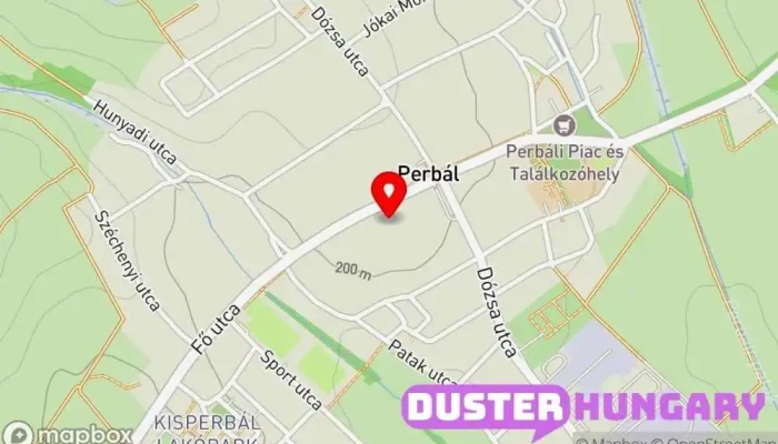térkép Perbál  ban Perbál