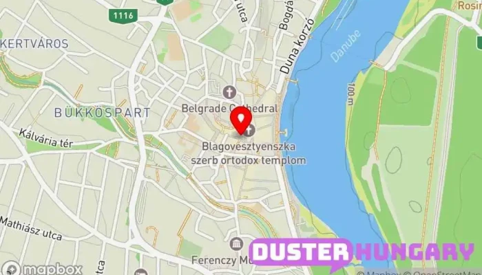 térkép Pestis kereszt Turistalátványosság ban Szentendre