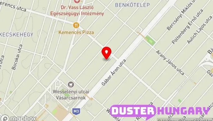 térkép Pevaro Kft Lakatos, Kerítéskészítő vállalkozó, Korlátkészítő vállalkozó, Rácsszerkezet-gyártó ban Budapest