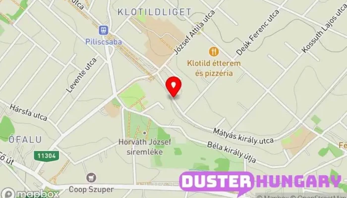 térkép Piliscsaba  ban Piliscsaba