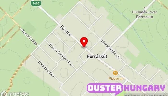 térkép Polgármesteri Hivatal Forráskút Önkormányzati hivatal ban Forráskút