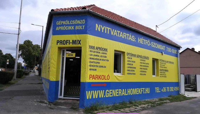 Profi -  Mix Gepkolcsonzes Epitoanyag Es Szerszam Kereskedes Kulso - Pécs