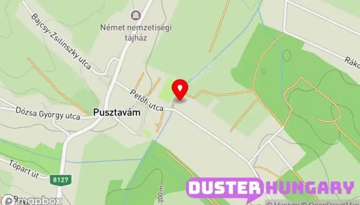 térkép Pusztavám  ban Pusztavám
