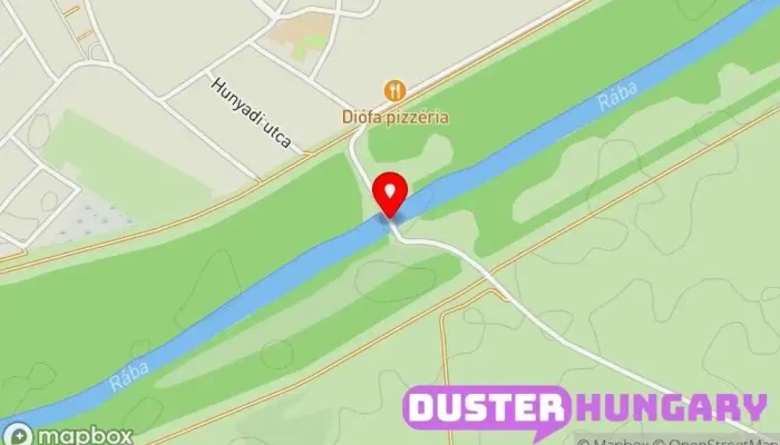 térkép Rába-híd Híd ban Rábapatona