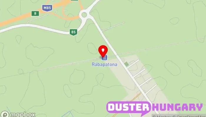 térkép Rábapatona Megálló, Buszpályaudvar, Vasútállomás ban Rábapatona