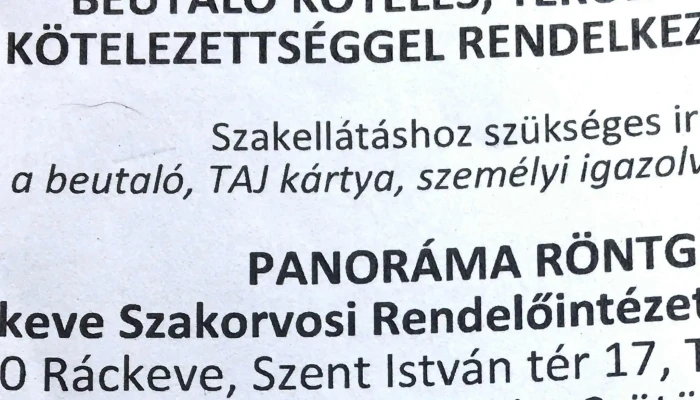 Rackeve Varos Szakorvosi Rendelointezet I Epulet Rackeve - Ráckeve