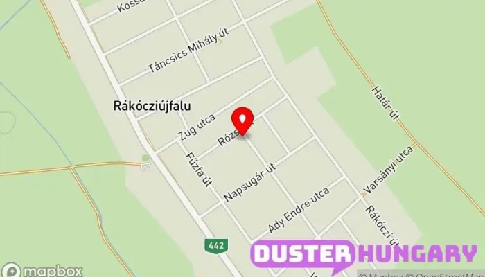 térkép Rákócziújfalu  ban Rákócziújfalu