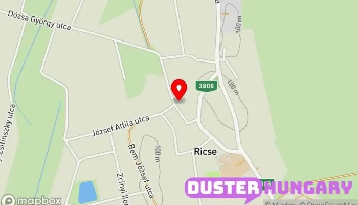 térkép Ricse  ban Ricse