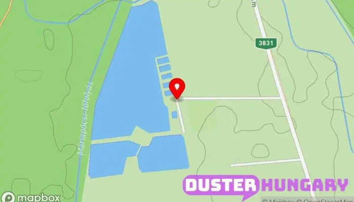 térkép Rober-tó horgásztó Szórakozóhely ban Demecser