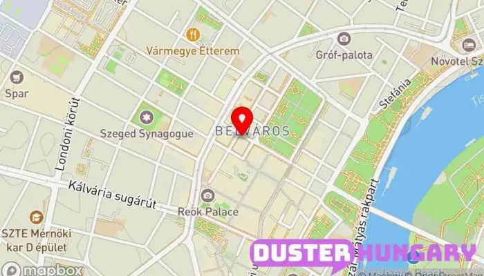 térkép Rubinfalvi Lakatos Mester Autójavító ban Szeged