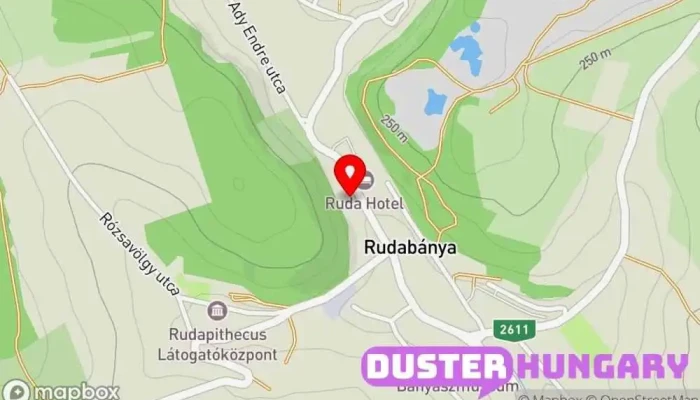 térkép Rudabánya  ban Rudabánya