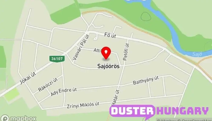 térkép Sajóörös  ban Sajóörös