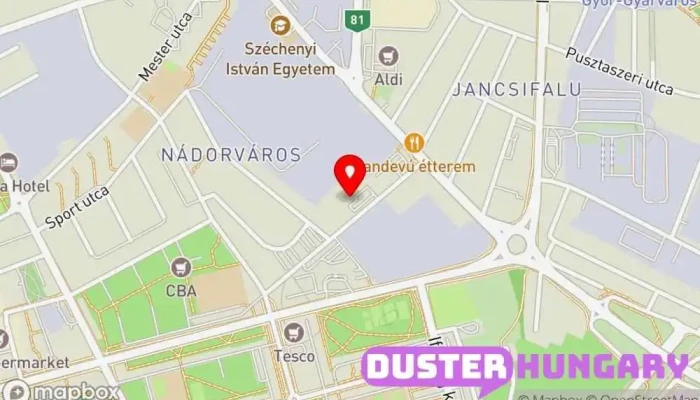 térkép Stahl-Fabrik Kft. Építőipari vállalat ban Győr
