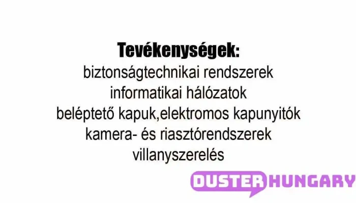 Szalai Csaba Villamostervező, biztonsági kamera és riasztó rendszer telepítő és karbantartó - Kenyérgyári Út 10