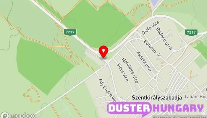 térkép Szentkirályszabadja, felső Buszmegálló ban Szentkirályszabadja
