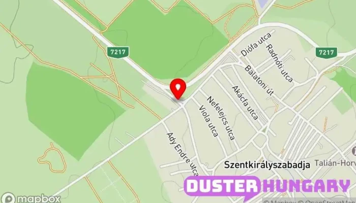 térkép Szentkirályszabadja, felső Buszmegálló ban Szentkirályszabadja