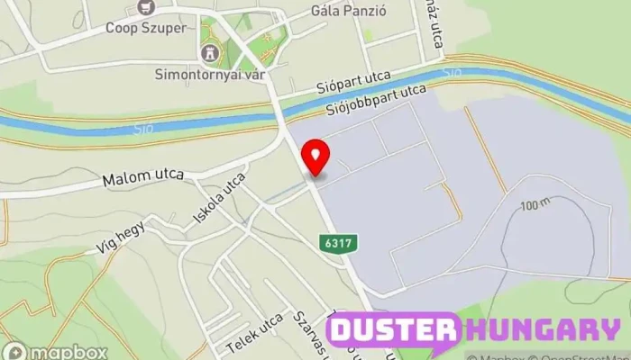 térkép Szövin Simontornya Kft. Ipari konzulens ban Simontornya