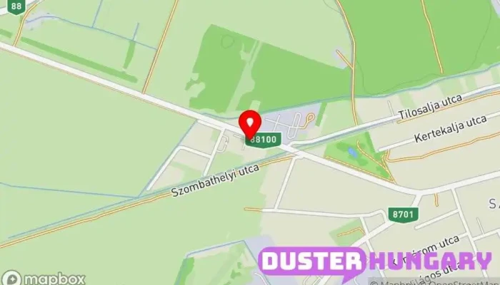 térkép Takács Gyula Vállalati telephely ban Sárvár