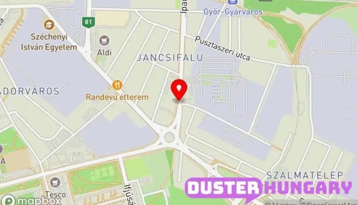 térkép Tanbusz Kft. Autószerelő ban Győr