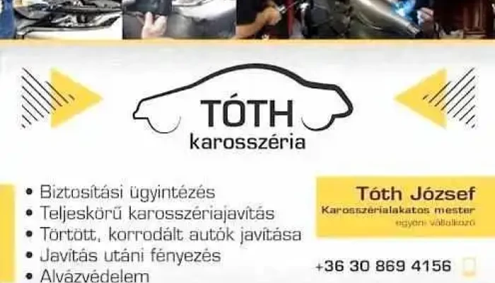Tóth József E.v Karosszéria lakatos mester - Nemesgulács