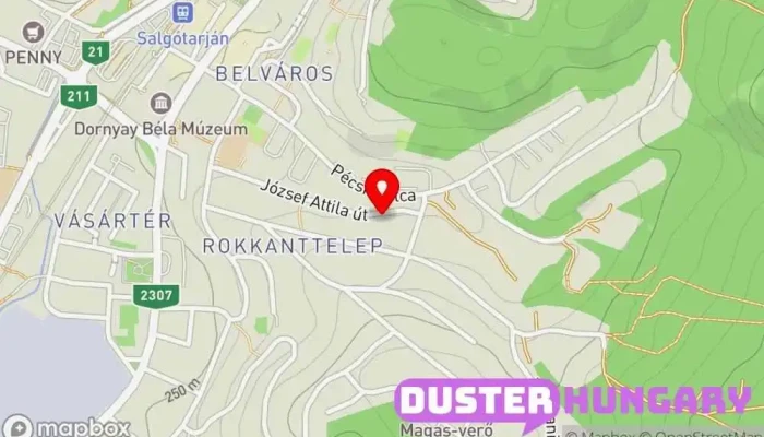 térkép Tóth László Autójavító ban Salgótarján