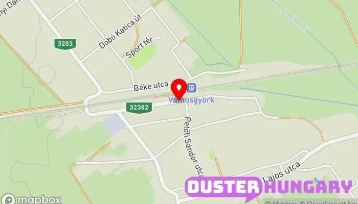 térkép Vámosgyörk Buszmegálló ban Vámosgyörk