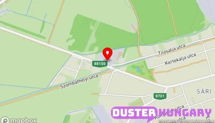 térkép Vörös és Társa Kft. Építőanyag-kereskedés ban Sárvár