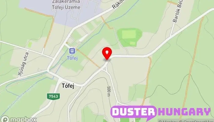 térkép Zalai Favágók Fakitermelő ban Tófej
