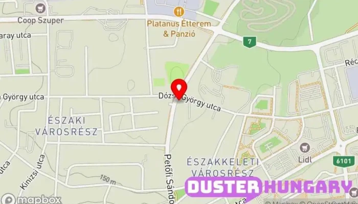 térkép Zalarent Nehézgép Kölcsönző Zrt. Bányaberendezések ban Nagykanizsa